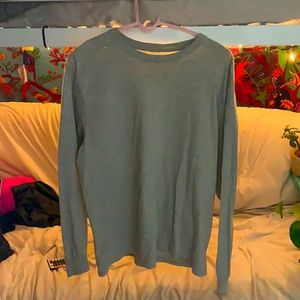 Large Plain Gray Long sleeve shirt
